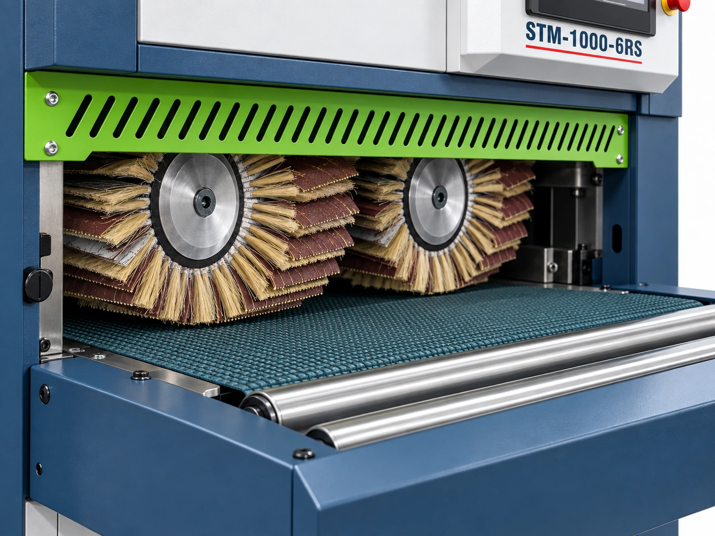 STMDRAGON STM-1000-6RS Brush Sanding Machine for Wood Panel Sanding & Polishing - Image 3