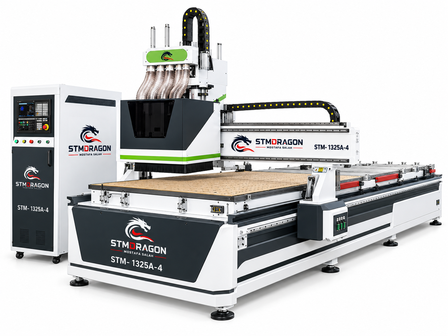 STMDRAGON STM-1325A-4 Four Spindles CNC Router Machine for Cutting, Drilling, Engraving & Milling