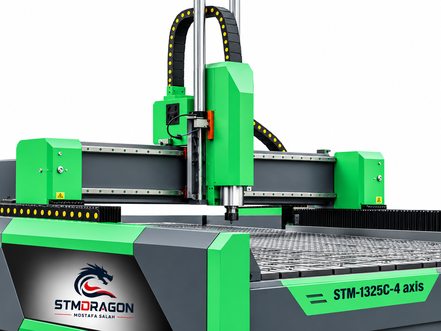 STMDRAGON STM-1325C-4 Axis CNC Router with Down-Sunk Table, 9kW HSD Spindle & ATC - Image 4