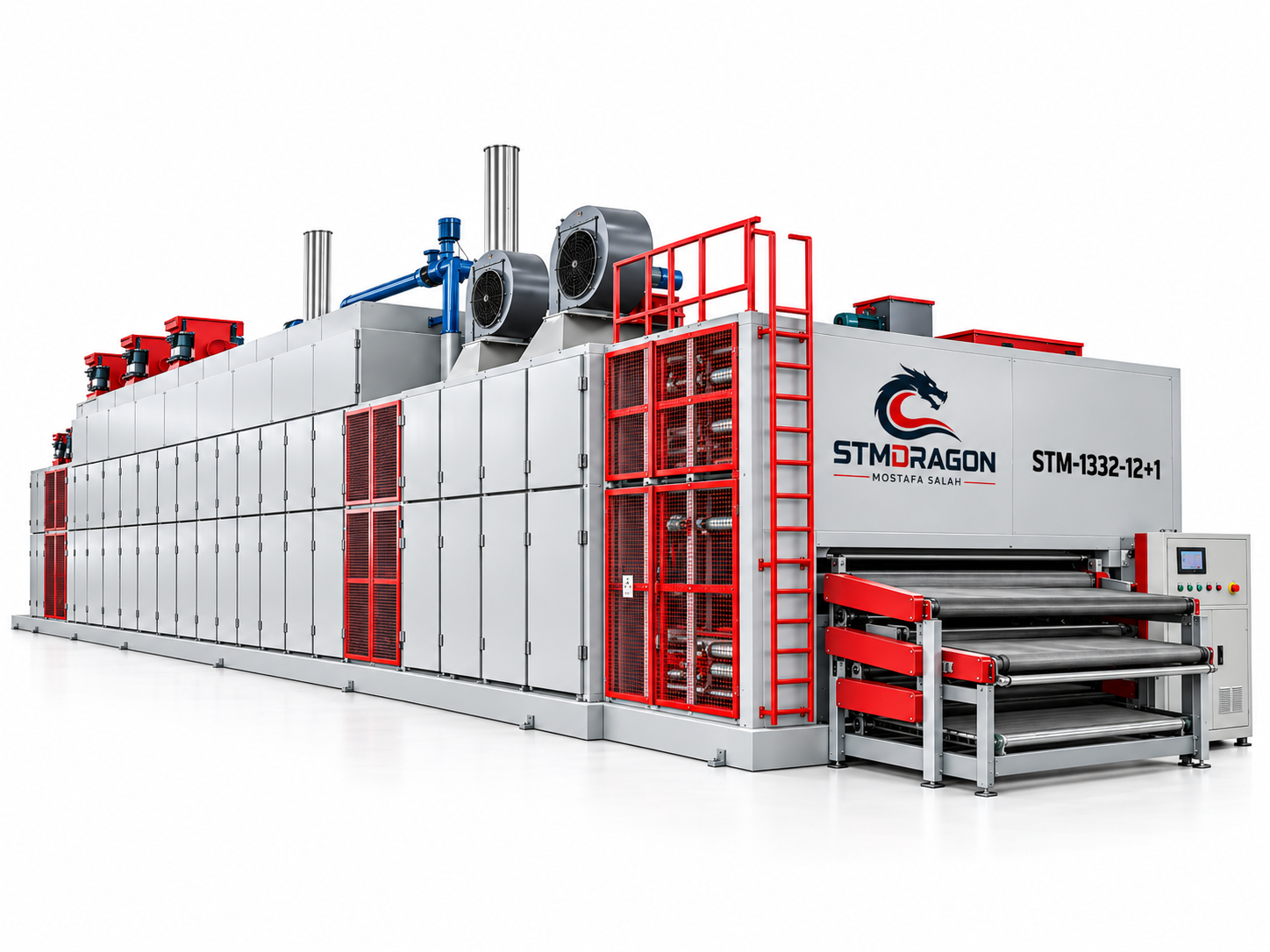 STMDRAGON STM-1332-12+1 2-Layer Veneer Roller Dryer Machine