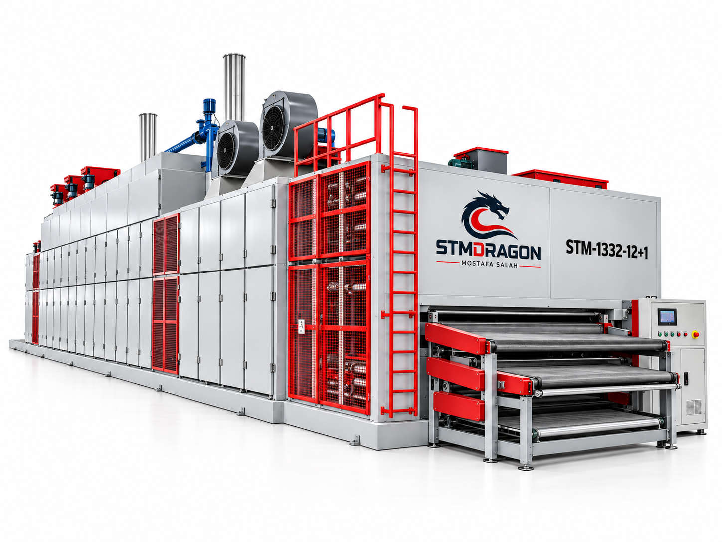 STMDRAGON STM-1332-12+1 2-Layer Veneer Roller Dryer Machine - Image 3