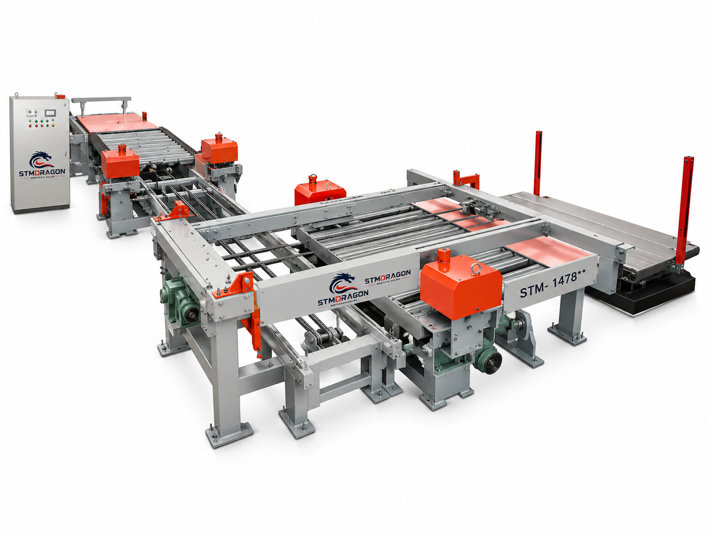 STMDRAGON STM-1478 آلة منشار قطع الحواف أوتوماتيكية بنظام CNC للخشب الرقائقي
