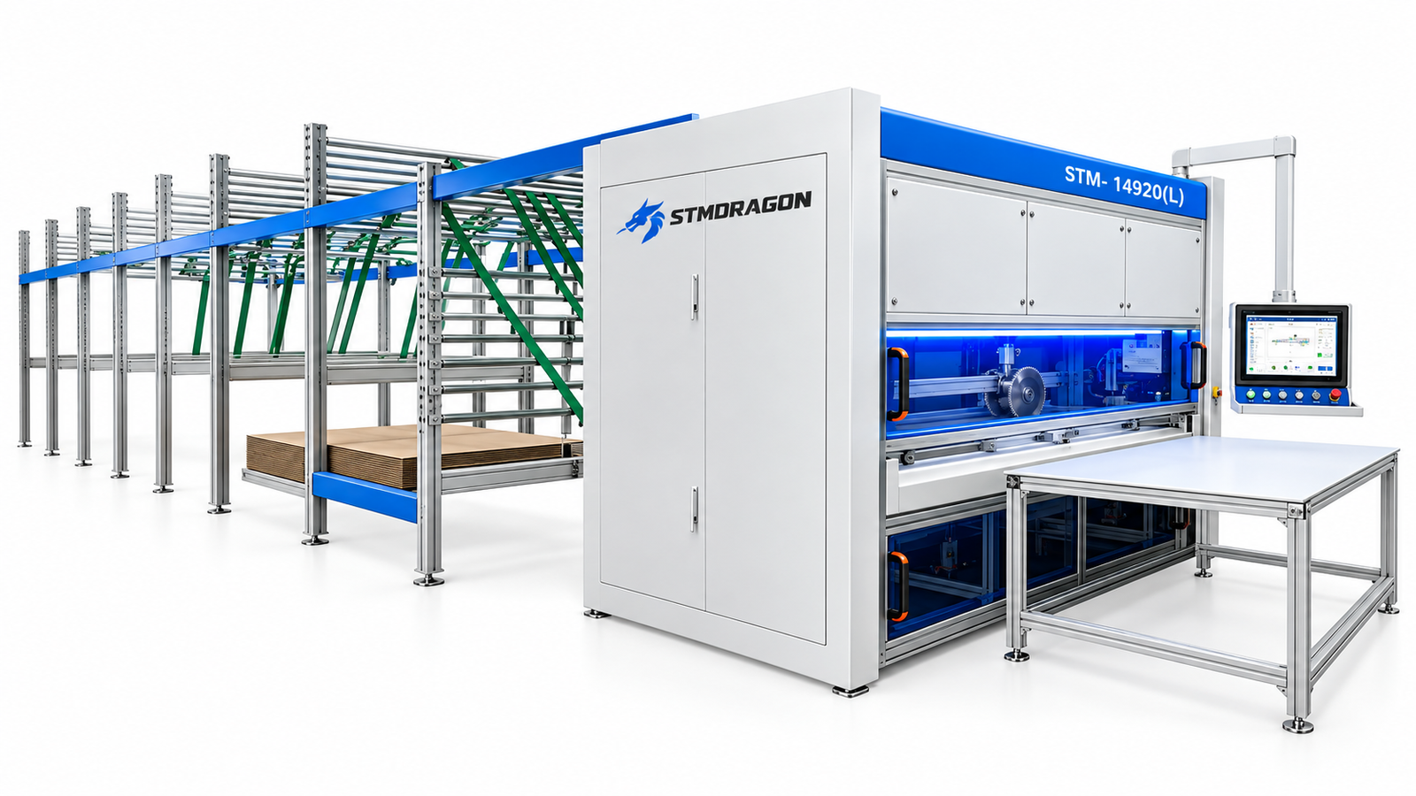STMDRAGON STM-14920(L) Corrugated Cardboard Box Making Machine