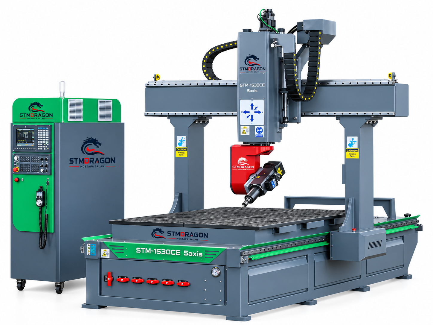 STMDRAGON STM-1530CE 5 Axis CNC Router Machine for Wood, Foam & Acrylic - Image 2