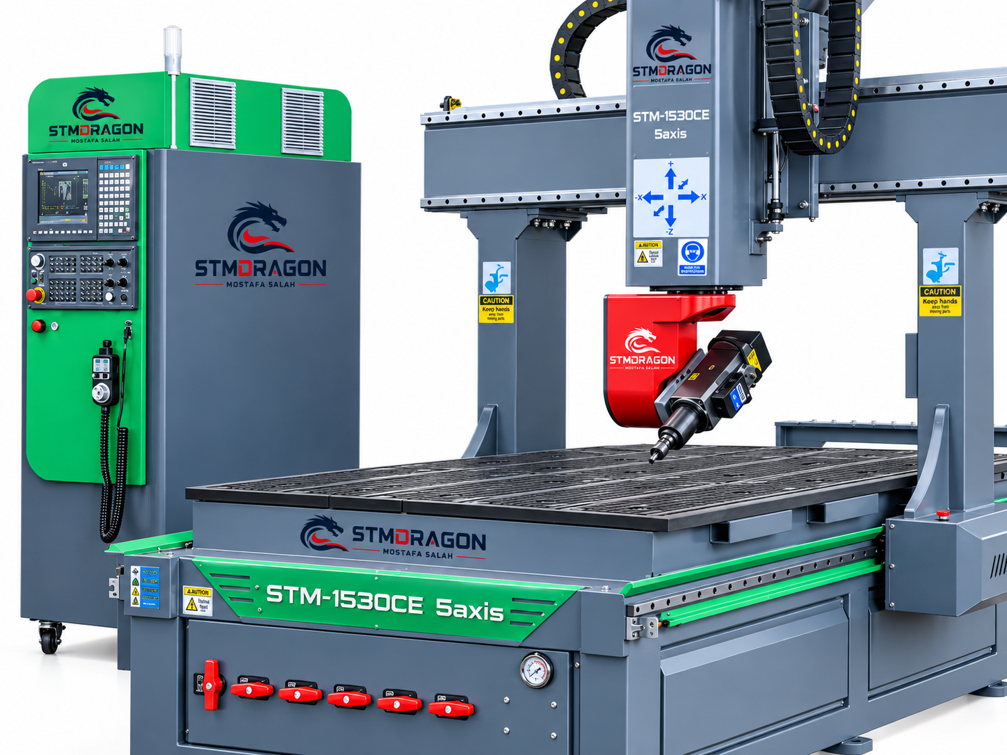 STMDRAGON STM-1530CE 5 Axis CNC Router Machine for Wood, Foam & Acrylic - Image 4