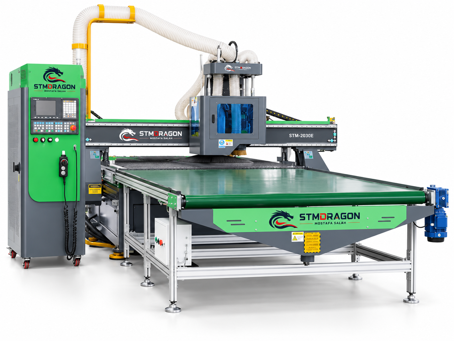 STMDRAGON STM-2030E Upgraded 3-Axis ATC CNC Router Machine with Automatic Loading & Unloading