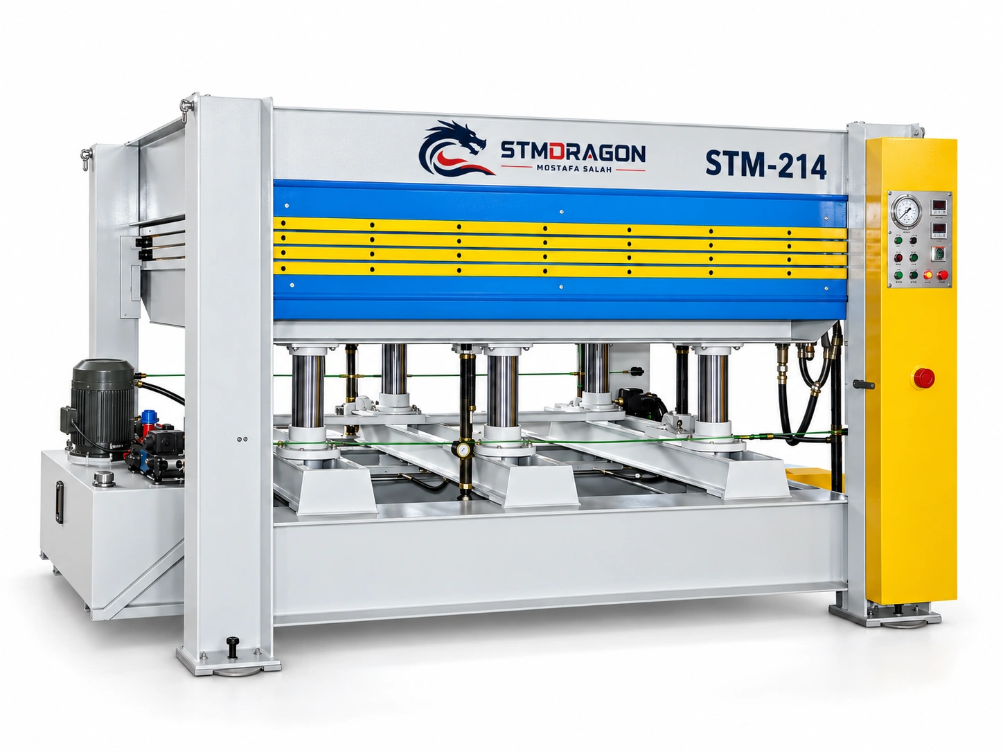 STMDRAGON STM-214 ماكينة الضغط الساخن للألواح الخشبية والأعمال الخشبية