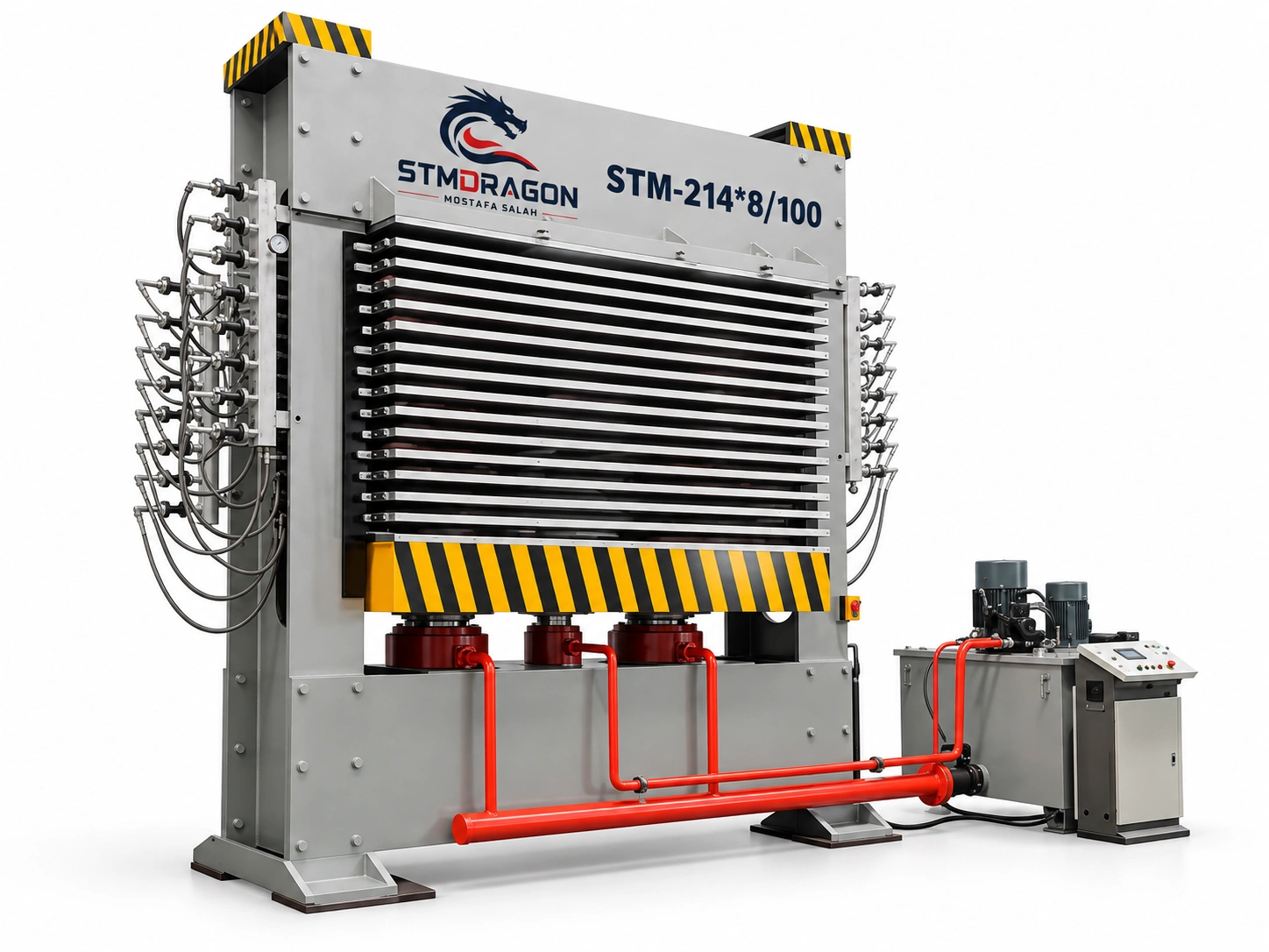 STMDRAGON STM-214*8/100 Hydraulic Hot Press Machine for Wood
