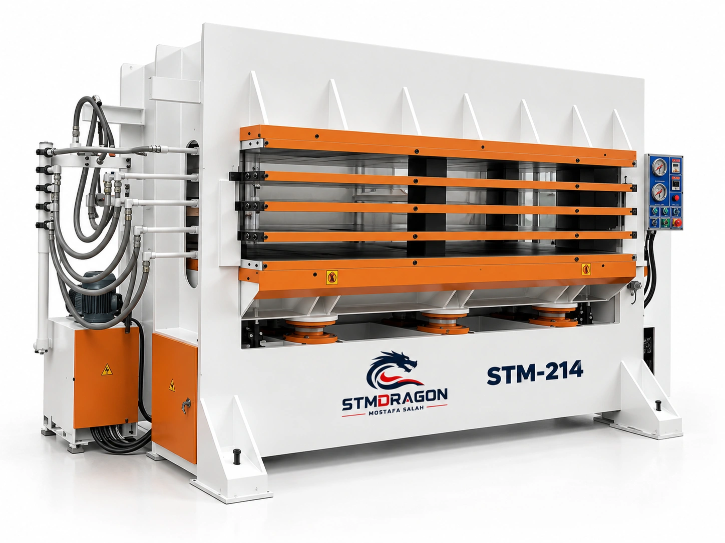 STMDRAGON STM-214×3/30 Pressa Idraulica a Caldo per Legno