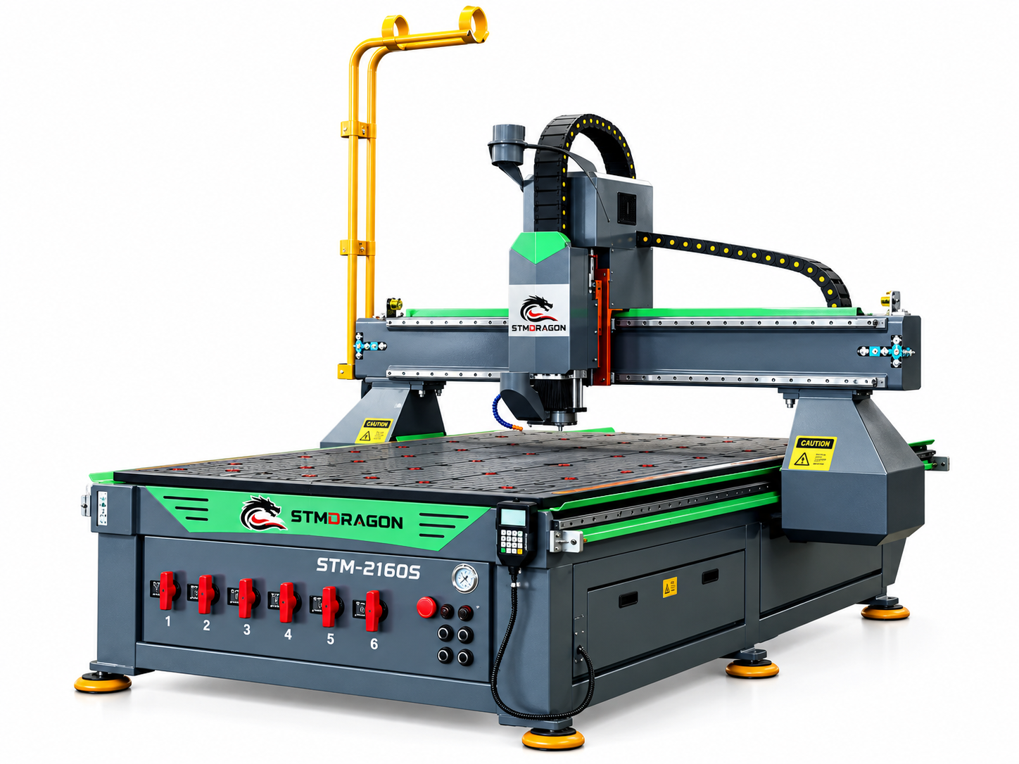 STMDRAGON STM-2160S 3 Axis CNC Wood Router Machine 7×20 ft