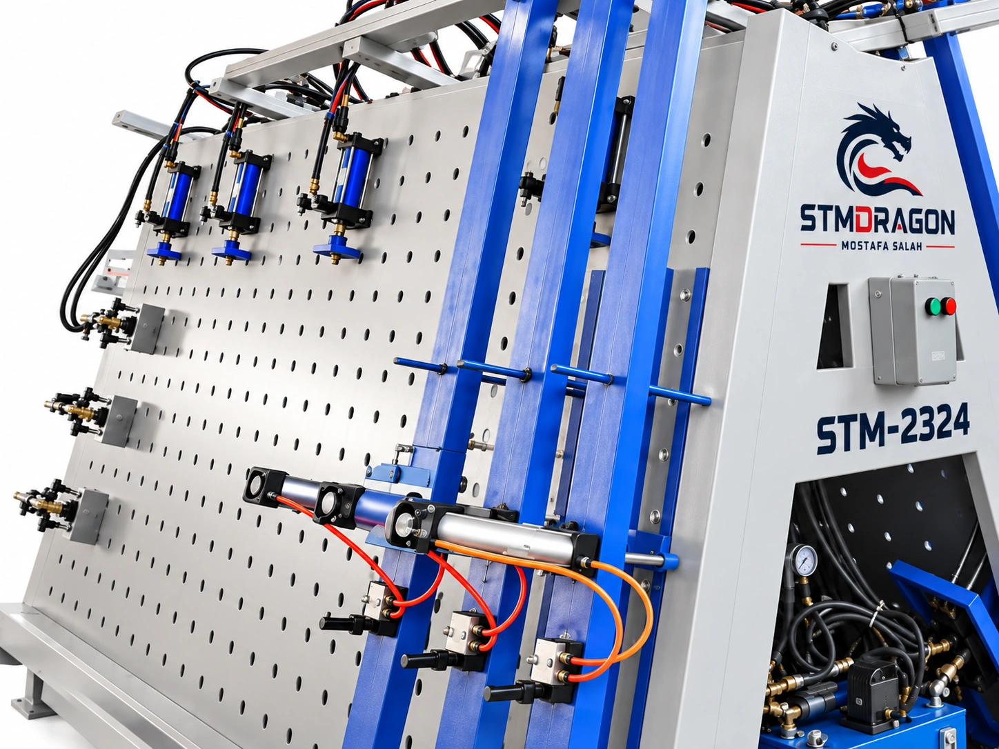 STMDRAGON STM-2324 Hydraulic Frame Assembly Machine – Double Side 4T Pressure - Image 3