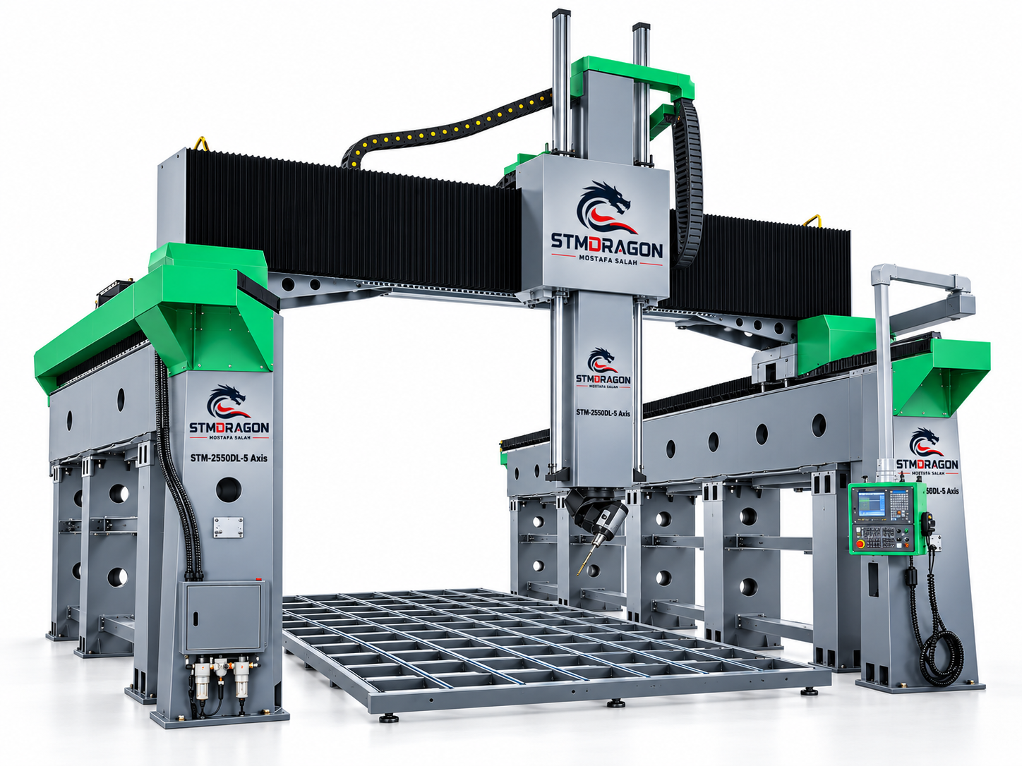 STMDRAGON STM-2550DL-5 Axis Ultra-Large Format 5 Axis CNC Wood Router Machine - Image 4