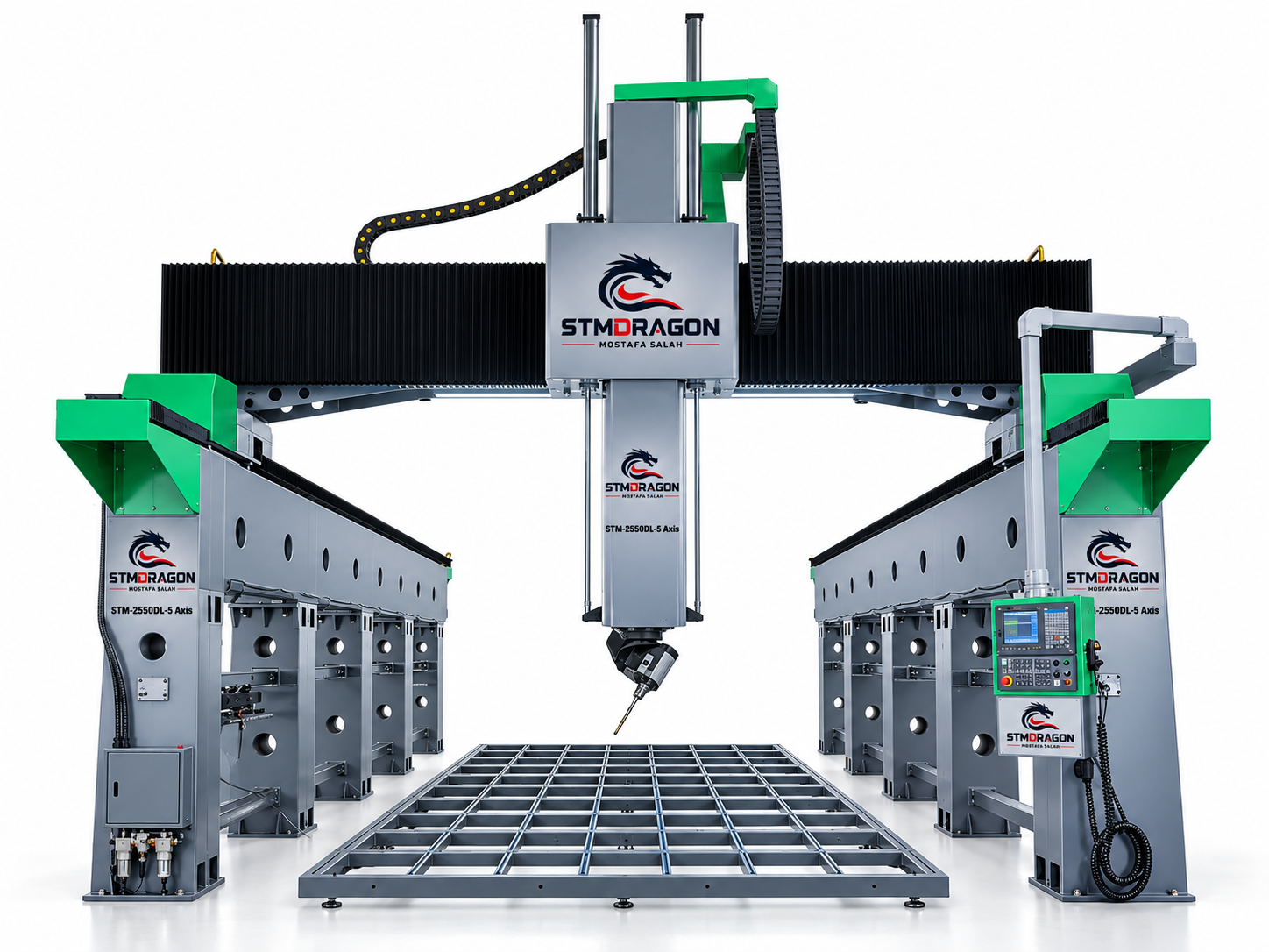 STMDRAGON STM-2550DL-5 Axis Ultra-Large Format 5 Axis CNC Wood Router Machine