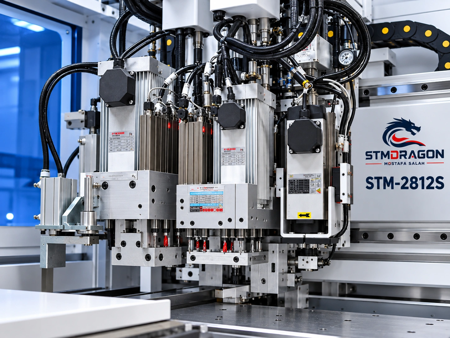 STMDRAGON STM-2812S 6 Side Drilling Machine with Servo Drive & Automatic Positioning - Image 4