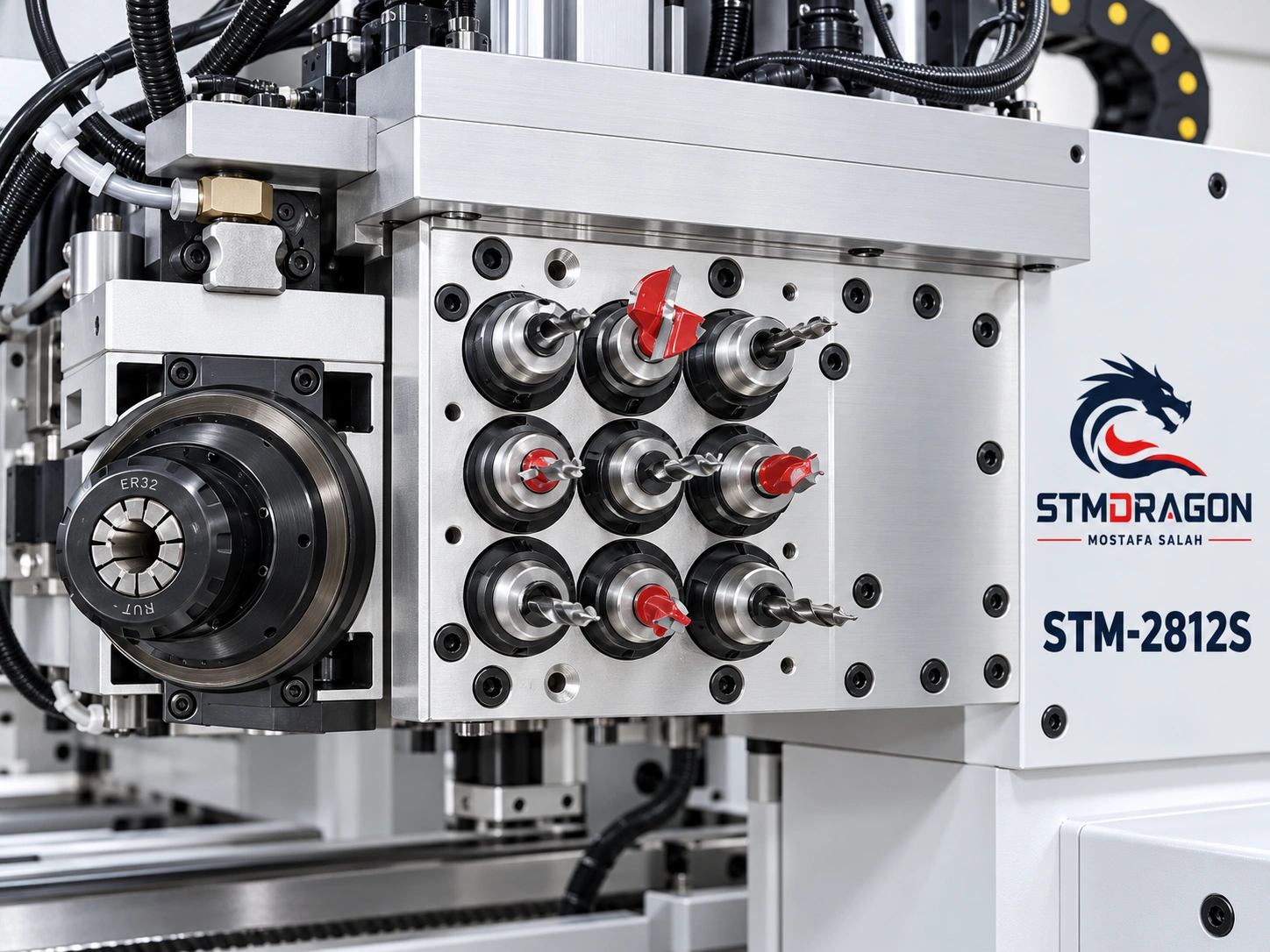 STMDRAGON STM-2812S 6 Side Drilling Machine with Servo Drive & Automatic Positioning - Image 3