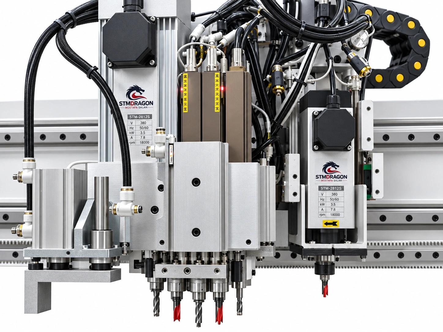 STMDRAGON STM-2813S Six Side Drilling Machine with Servo Drive & Automatic Positioning - Image 4