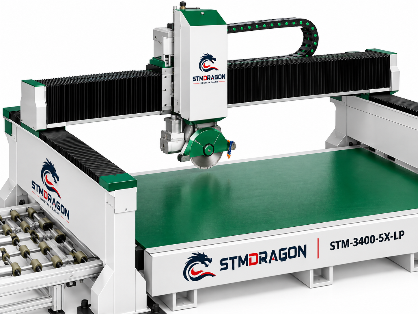 STMDRAGON STM-3400-5X-LP 5 Axis CNC Bridge Saw Marble Cutting Line - Image 3