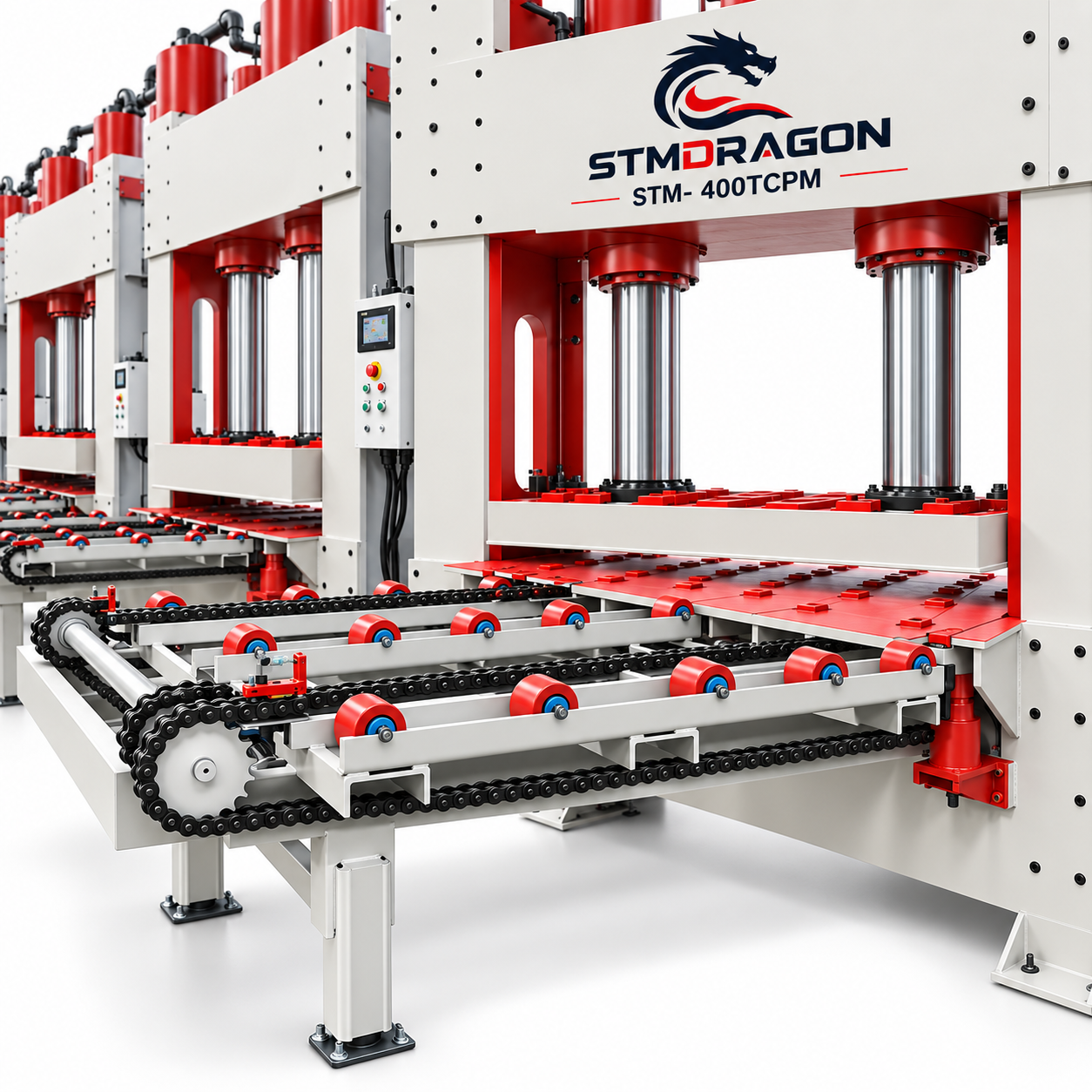 STMDRAGON STM-400TCPM Hydraulic Cold Press Machine for Plywood Production - Image 3
