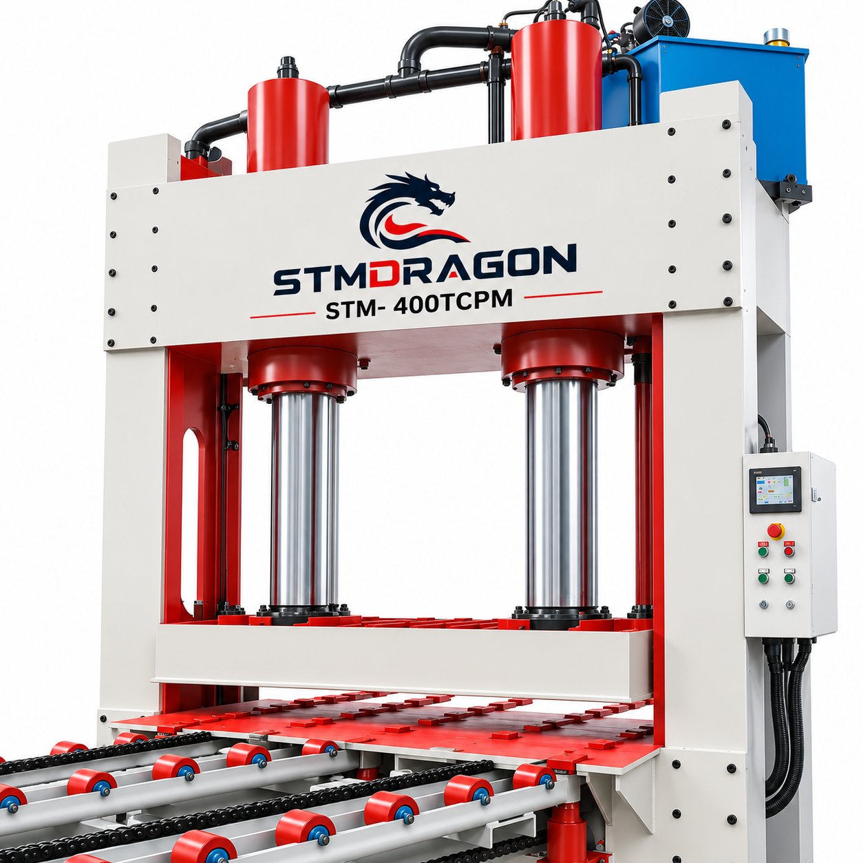 STMDRAGON STM-400TCPM Hydraulic Cold Press Machine for Plywood Production - Image 2