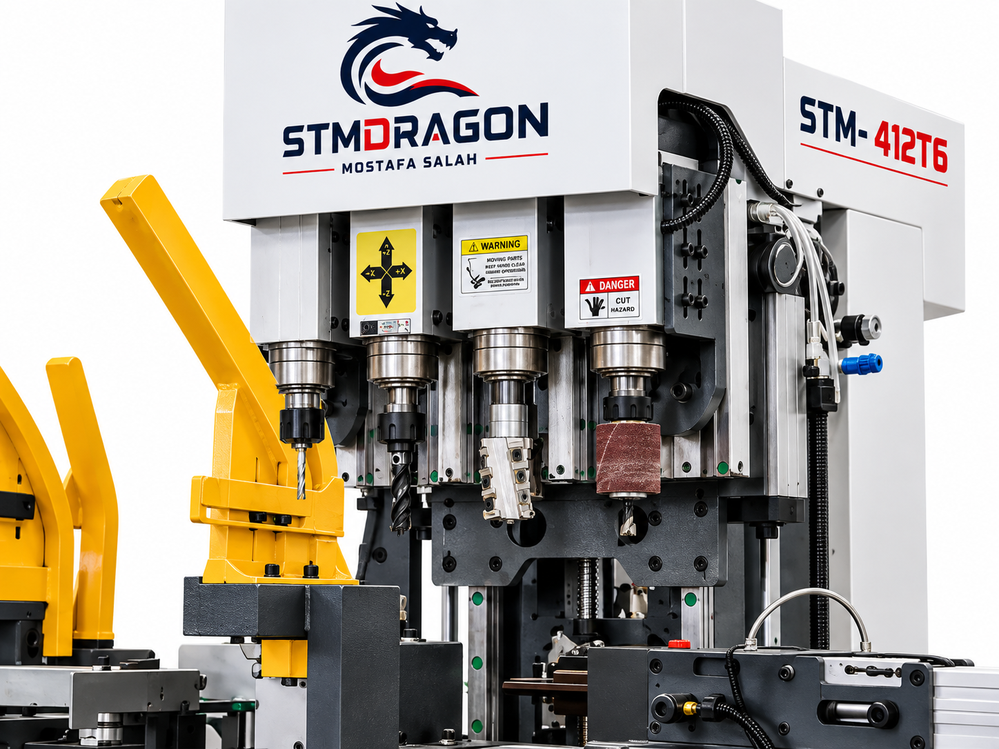 STMDRAGON STM-412T6 CNC Wood Lathe Machine for Wood Turning & Carving - Image 3
