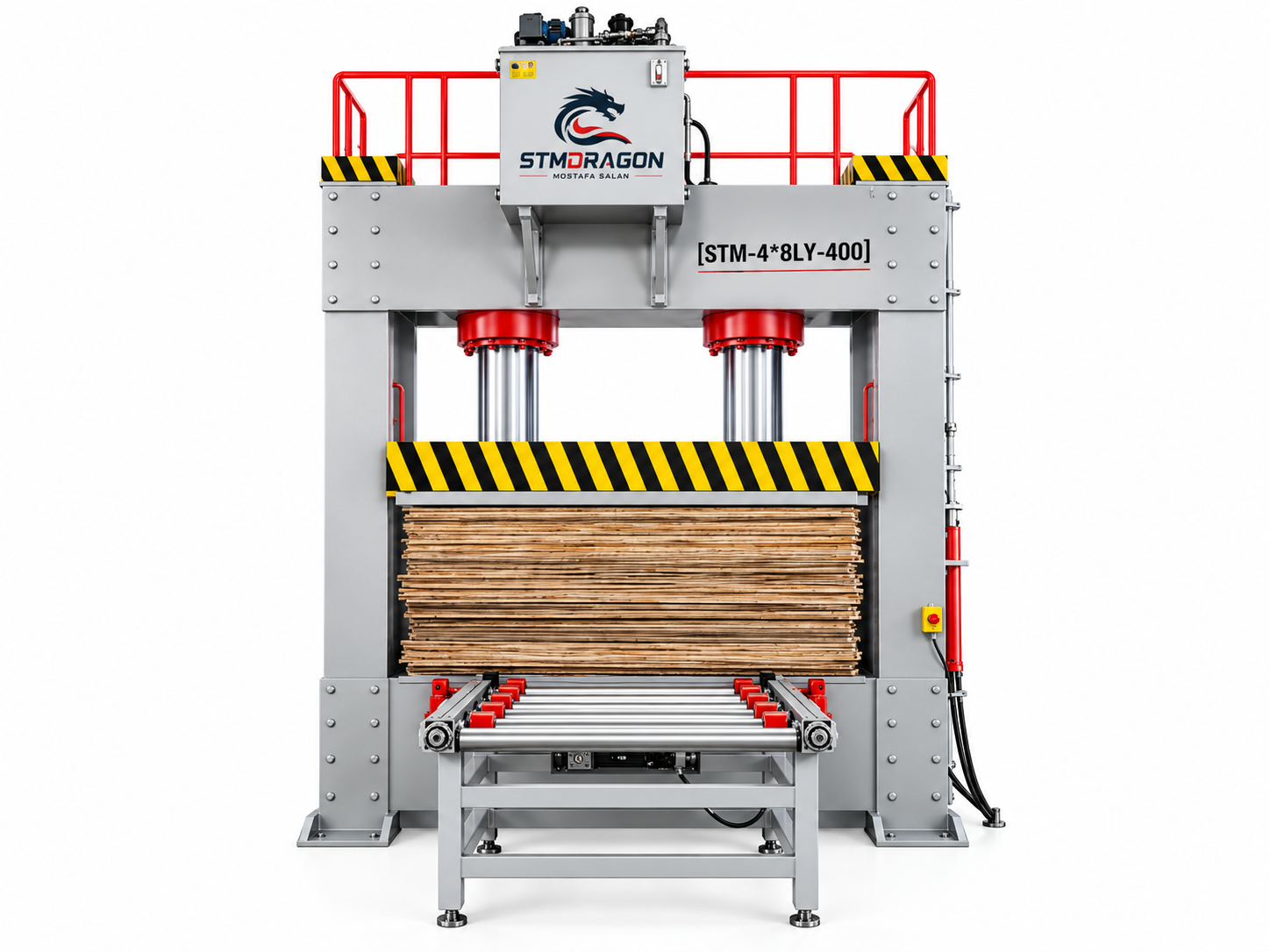 STMDRAGON STM-4*8LY-400 400T Hydraulic Plywood Cold Press Machine - Image 4