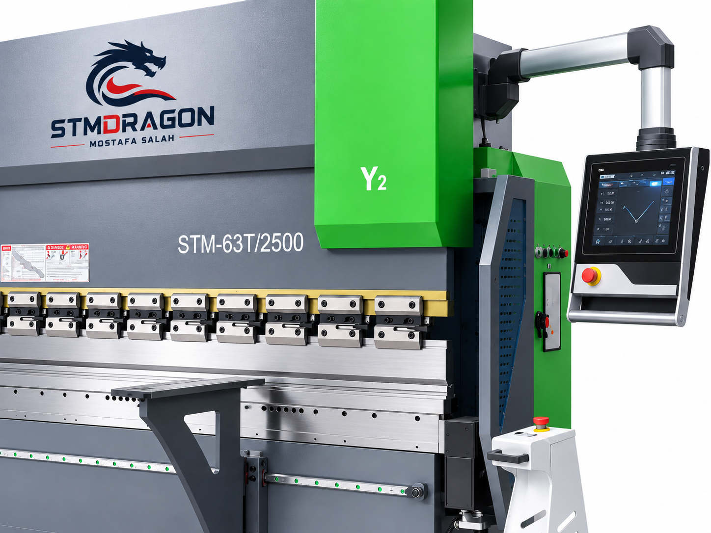 STMDRAGON STM-63T/2500 High-Efficiency NC Press Brake for Metal Sheet Bending 63T - Image 4
