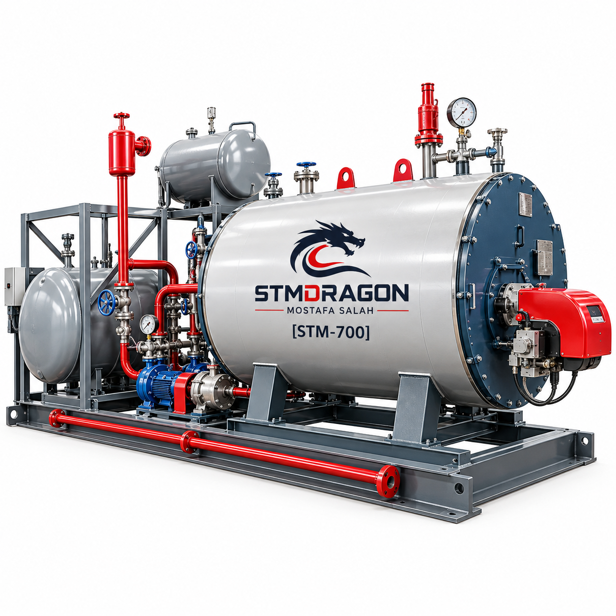 STMDRAGON STM-700 बायोमास हीट ट्रांसफर ऑयल फर्नेस बॉयलर मशीन प्लाईवुड के लिए - Image 2