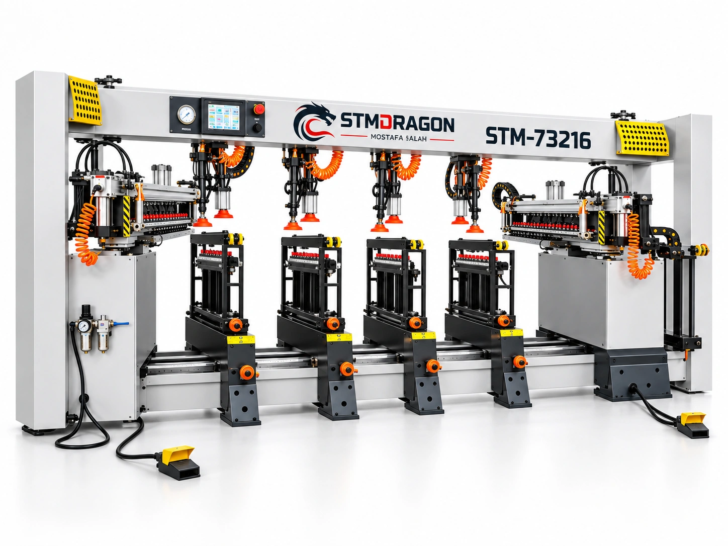 STMDRAGON STM-73216 Furniture Drilling Machine – 9kW Multi-Spindle CNC Drilling Machine - Image 4