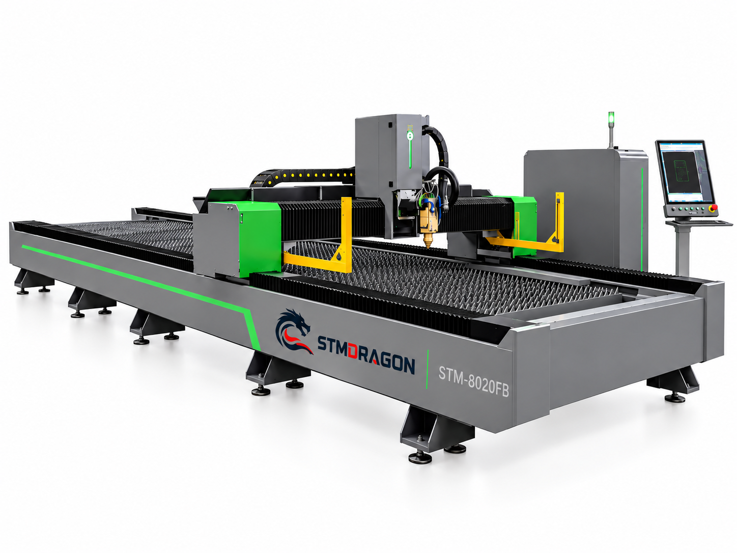 STMDRAGON STM-8020FB 6000W Bevel Fiber Laser Cutting Machine 8000×2000mm - Image 2