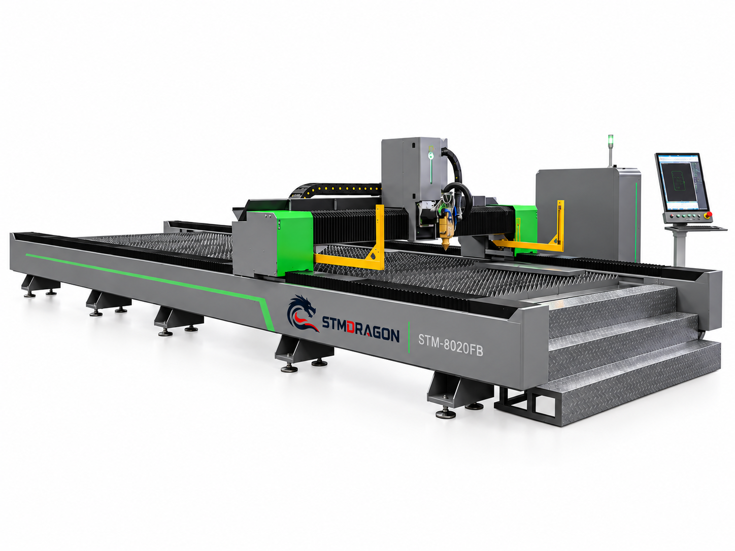 STMDRAGON STM-8020FB 6000W Bevel Fiber Laser Cutting Machine 8000×2000mm