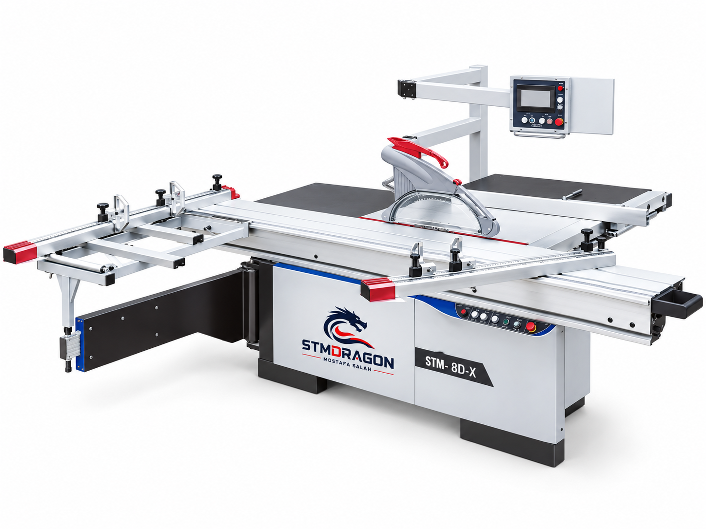 STMDRAGON STM-8D-X Automatische Plattensäge mit Servo-Längsanschlag & neigbarer Säge