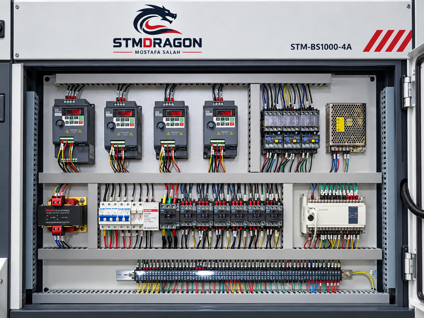 STMDRAGON STM-BS1000-4A Brush Sander Machine for Wood Surface & Groove Polishing - Image 4