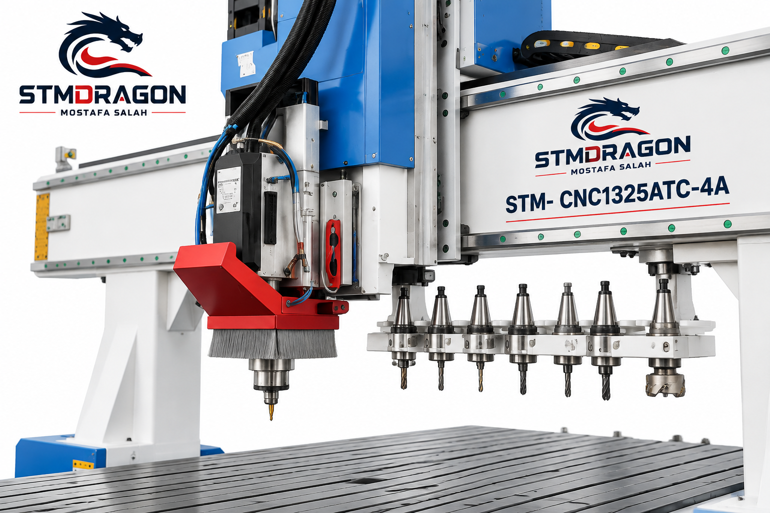 STMDRAGON STM-CNC1325ATC-4A 4-Axis ATC Door, Wall & Cabinet Integrated CNC Machine - Image 2