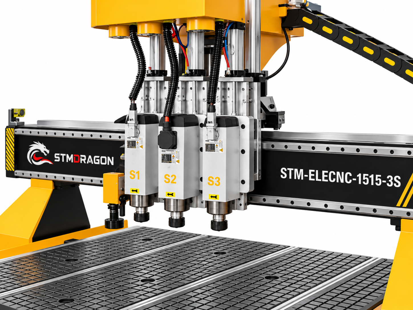 STMDRAGON STM-ELECNC-1515-3S 1515-3S CCD Camera CNC Router with 3 Spindles - Image 3