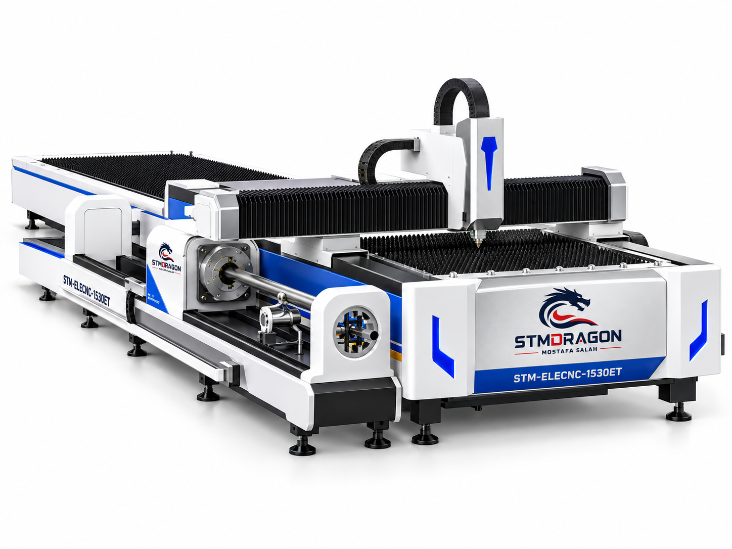 STMDRAGON STM-ELECNC-1530ET 1530ET Metal Sheet & Pipe Fiber Laser Cutting Machine