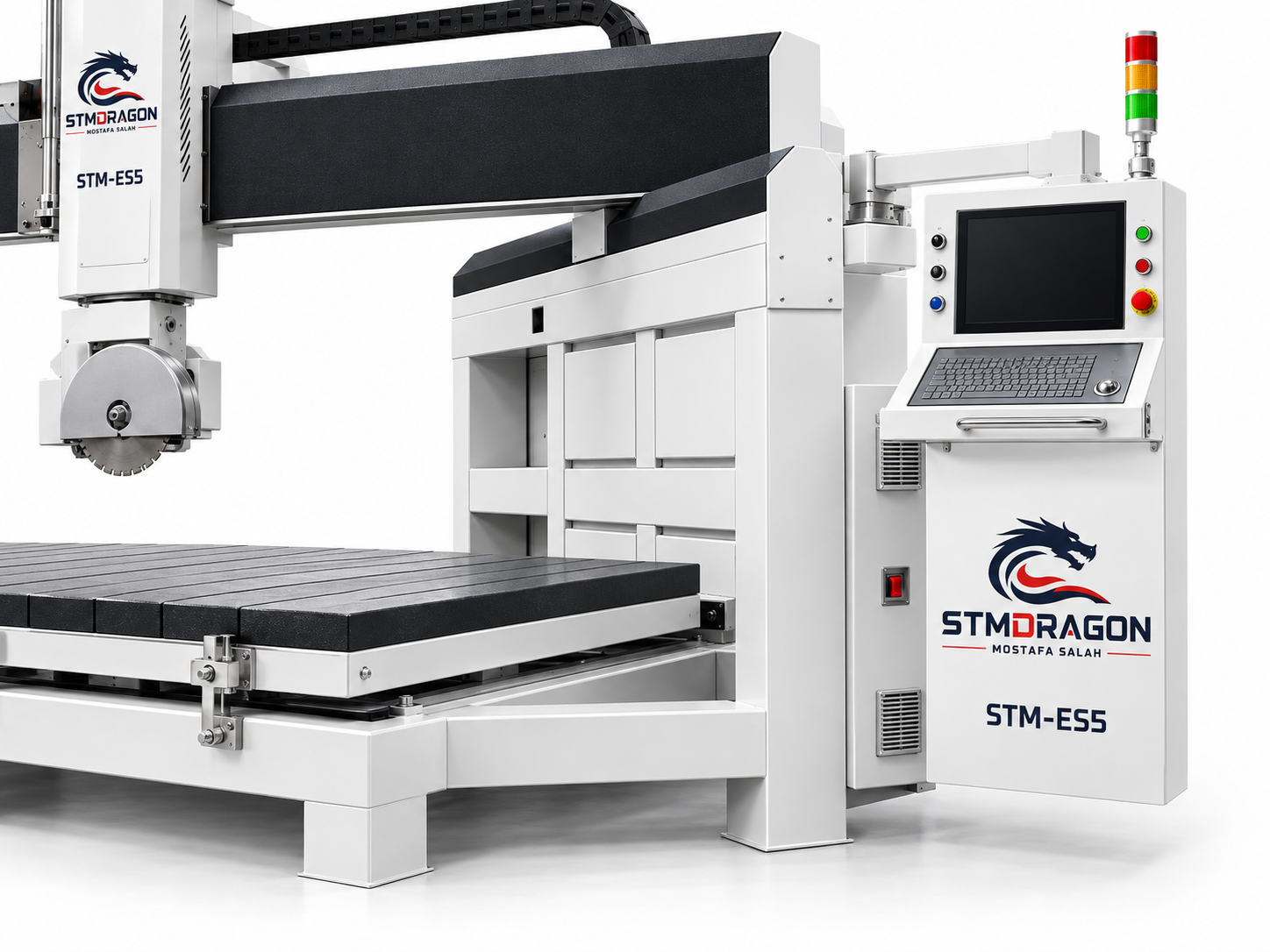 STMDRAGON STM-ES5 5 Axis CNC Stone Bridge Saw Machine - Image 3