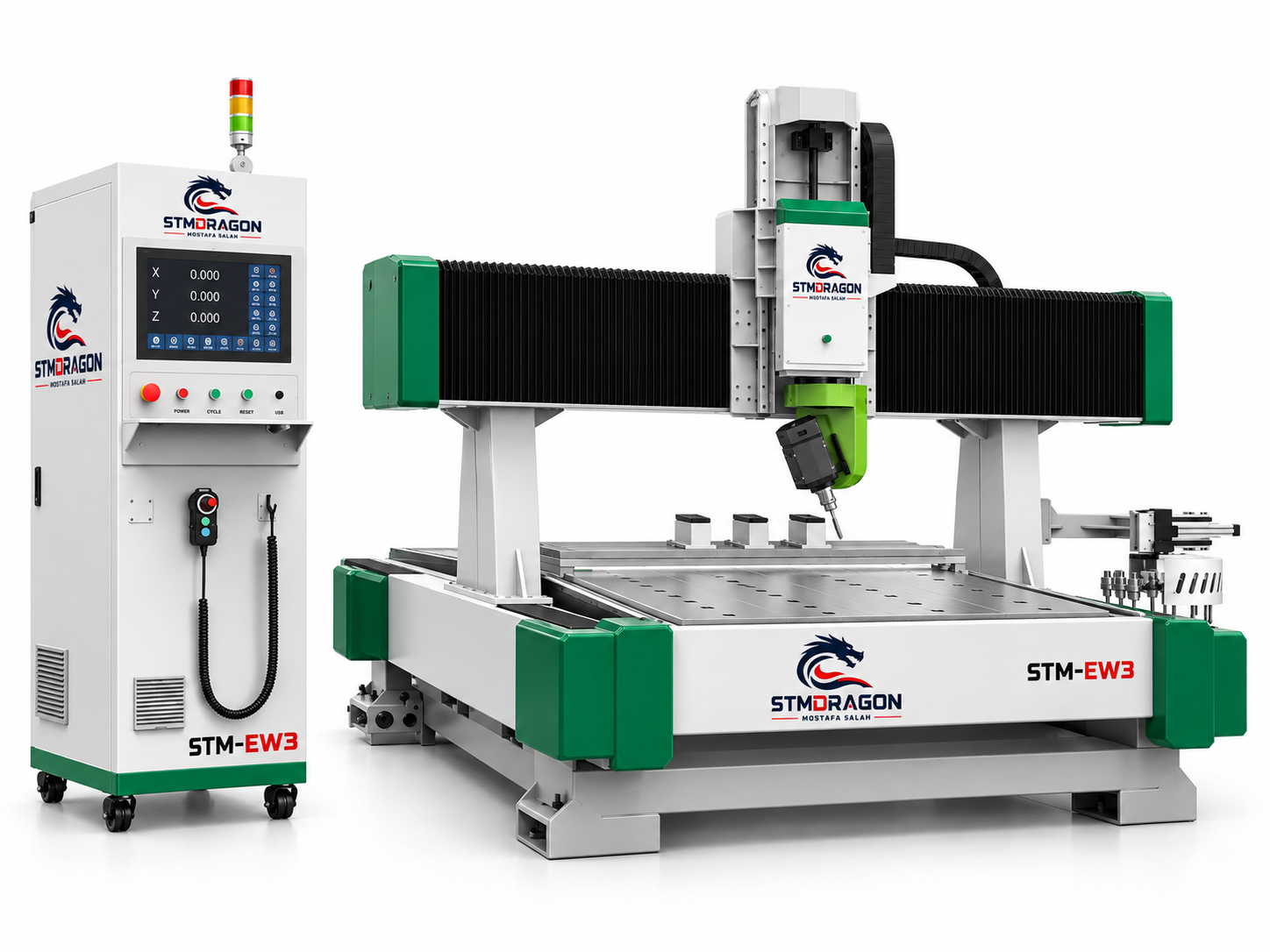 STMDRAGON STM-EW3 5 Axis CNC Router with Moving Column Gantry - Image 4