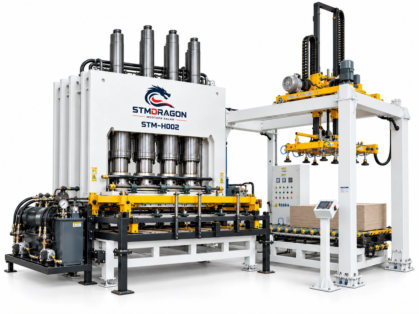 STMDRAGON STM-H002 Short Cycle Press Line for Melamine Board Lamination