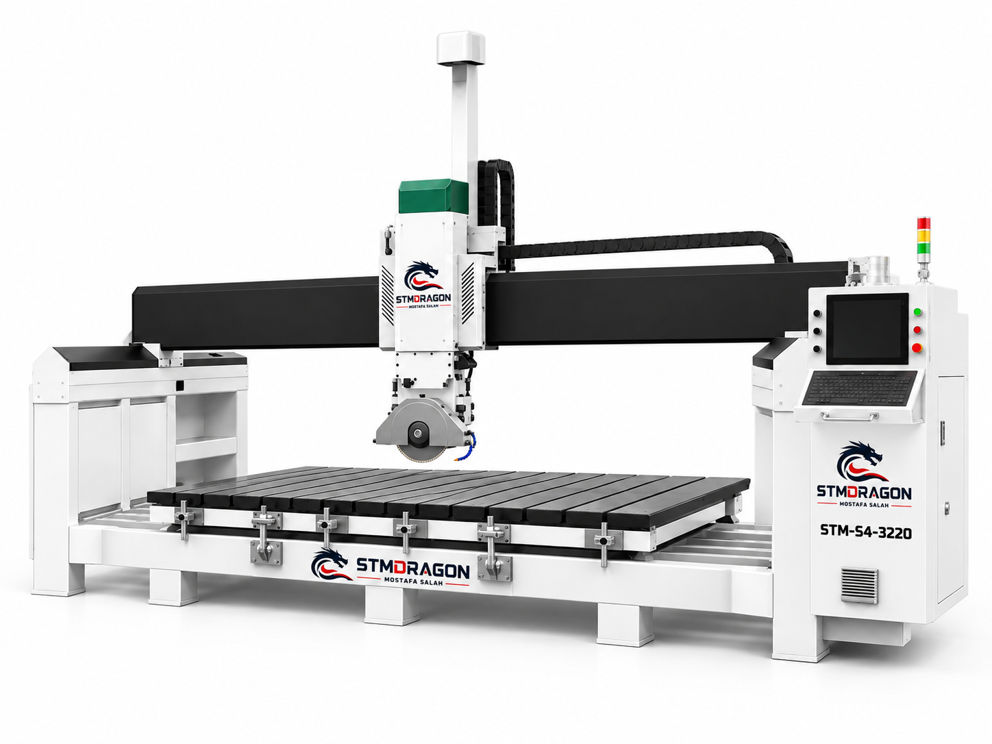 STMDRAGON STM-S4-3220 4 Axis CNC Bridge Saw Machine - Image 2