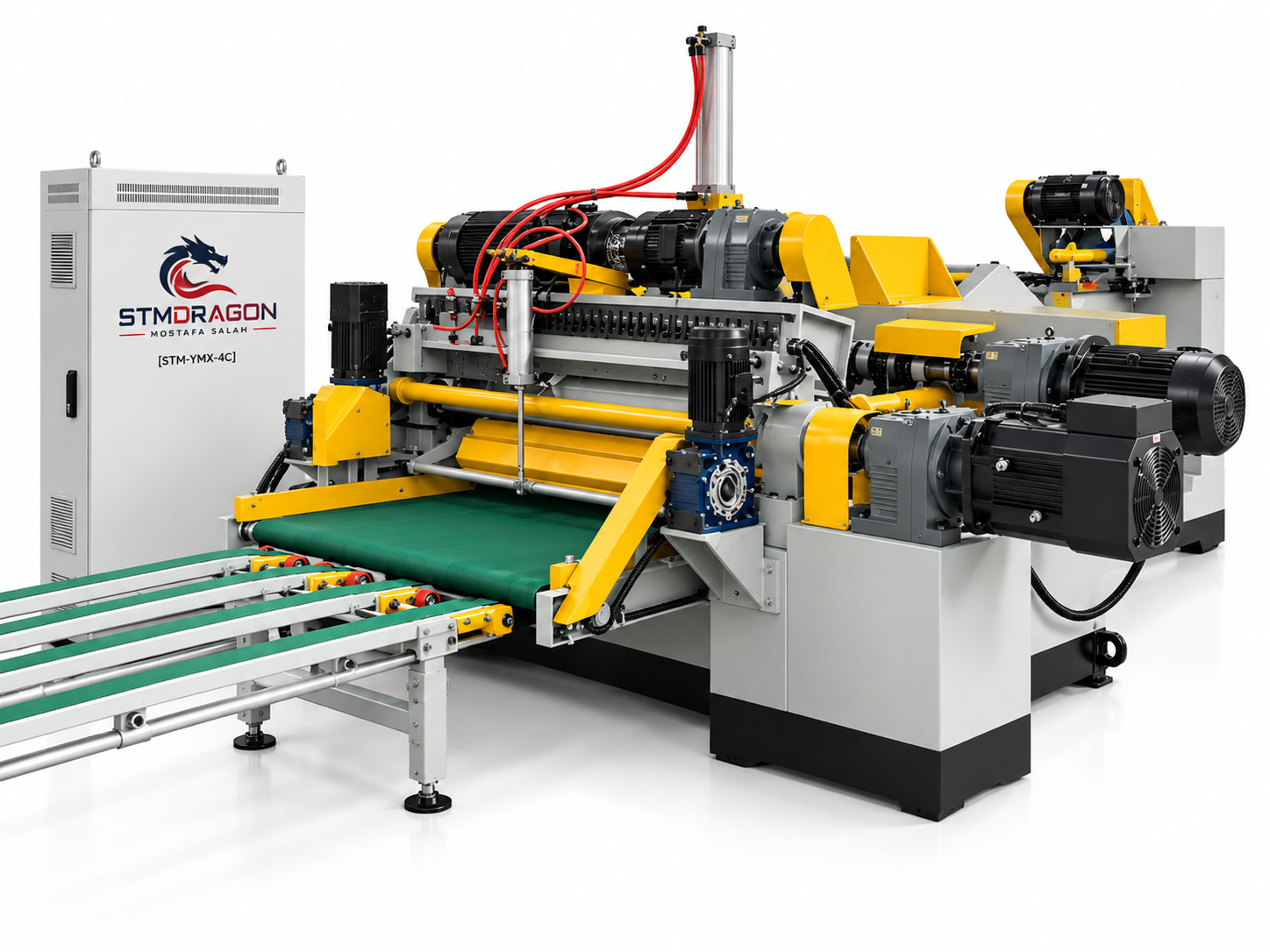 STMDRAGON STM-YMX-4C Wood Spindless Veneer Peeling Lathe Machine