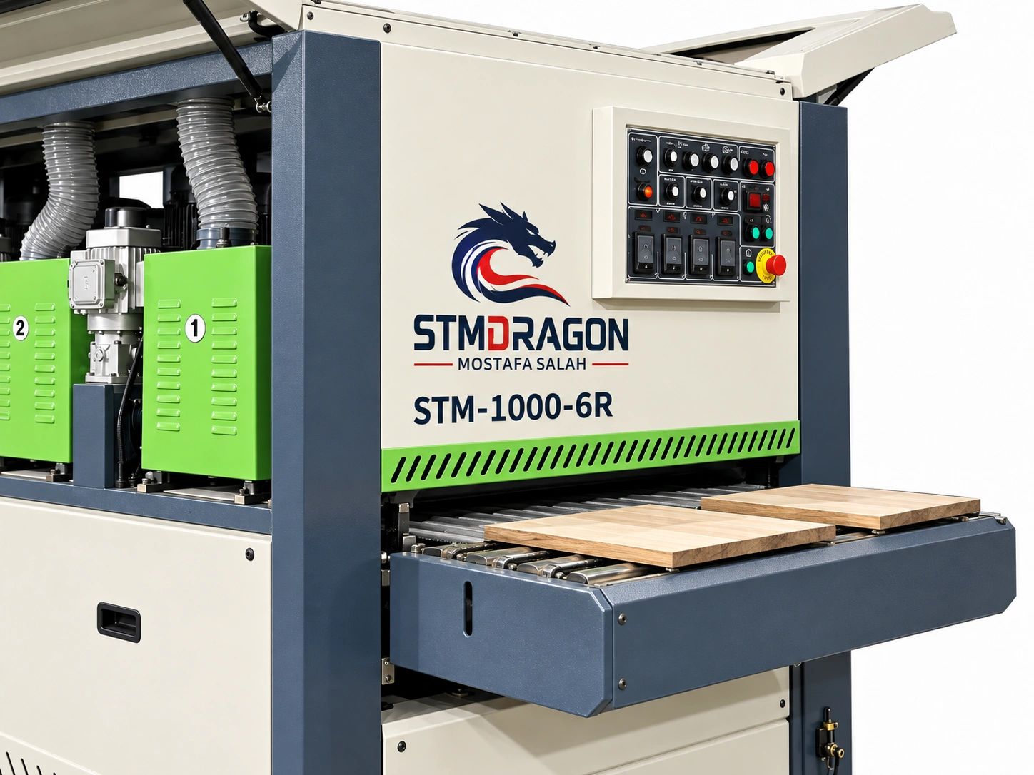 STMDRAGON STM-1000-6R Wood Brush Sanding Machine - Image 2