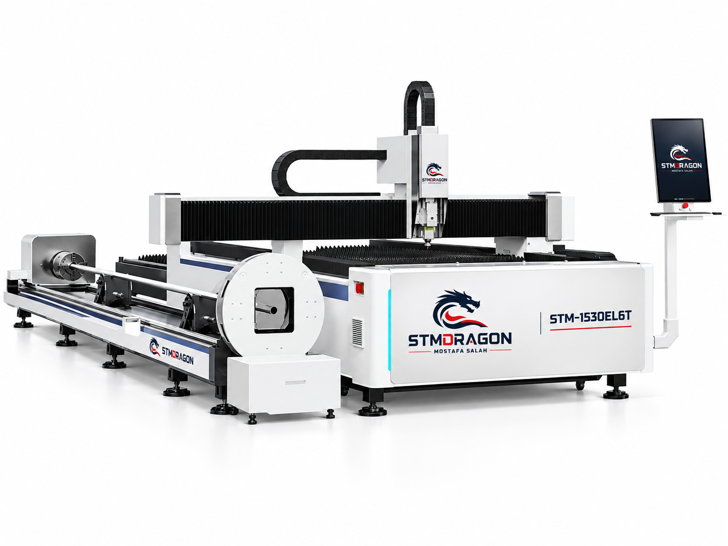 STMDRAGON STM-1530EL6T Tube and Sheet Fiber Laser Cutting Machine