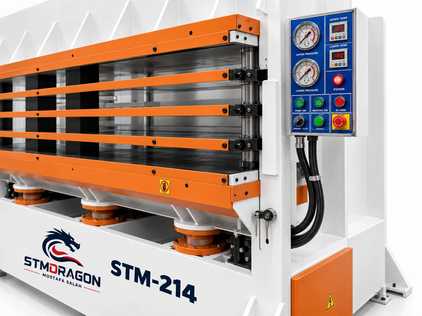 STMDRAGON STM-214×3/30 Pressa Idraulica a Caldo per Legno - Image 2