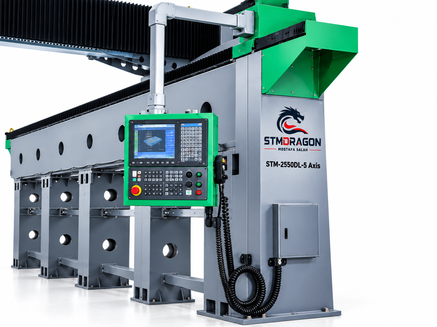STMDRAGON STM-2550DL-5 Axis Ultra-Large Format 5 Axis CNC Wood Router Machine - Image 2