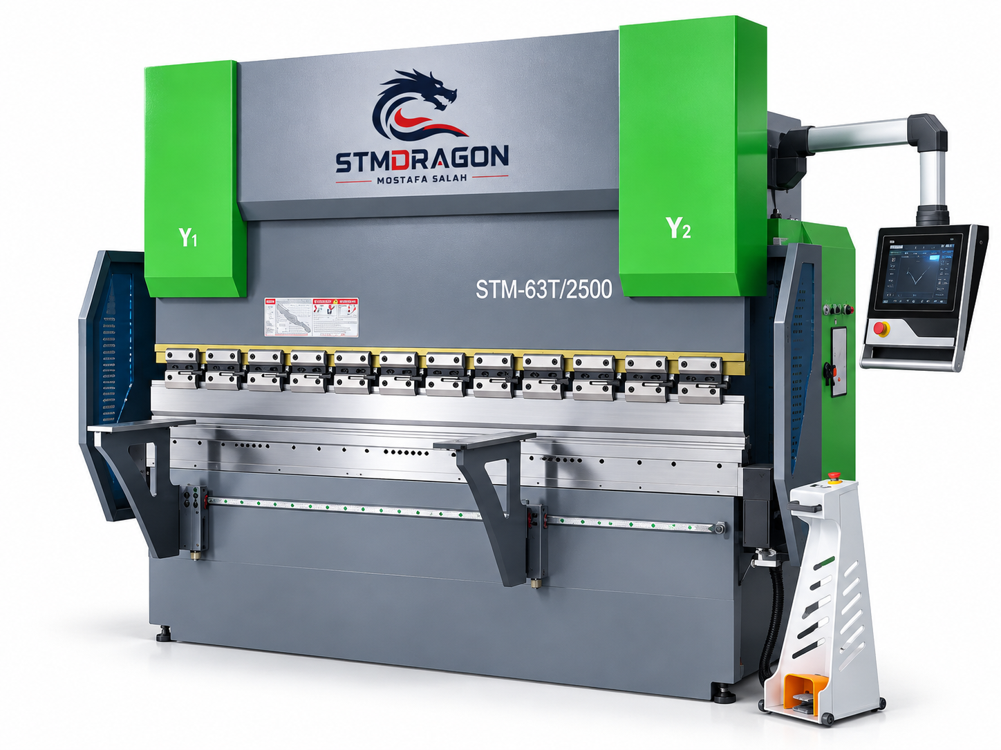 STMDRAGON STM-63T/2500 High-Efficiency NC Press Brake for Metal Sheet Bending 63T - Image 2