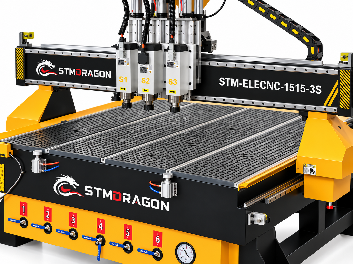 STMDRAGON STM-ELECNC-1515-3S 1515-3S CCD Camera CNC Router with 3 Spindles - Image 2