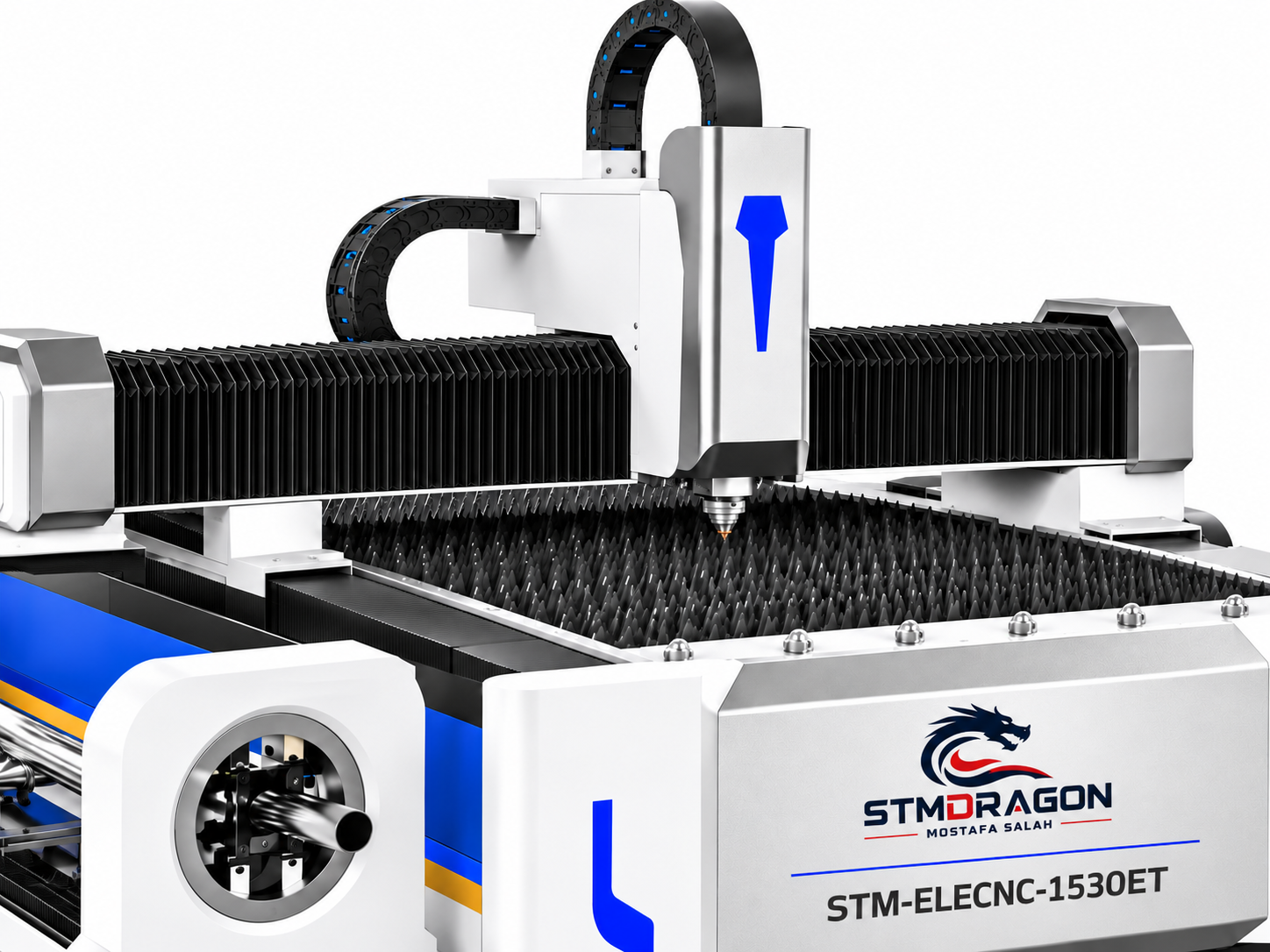 STMDRAGON STM-ELECNC-1530ET 1530ET Metal Sheet & Pipe Fiber Laser Cutting Machine - Image 2