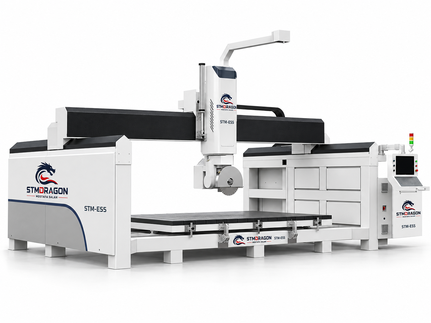 STMDRAGON STM-ES5 5 Axis CNC Stone Bridge Saw Machine - Image 2