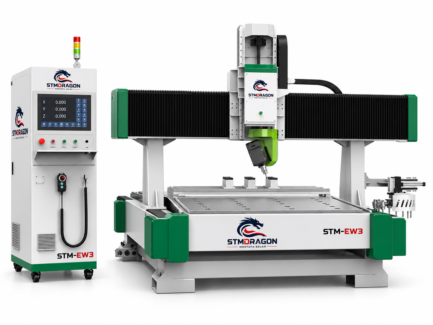 STMDRAGON STM-EW3 5 Axis CNC Router with Moving Column Gantry