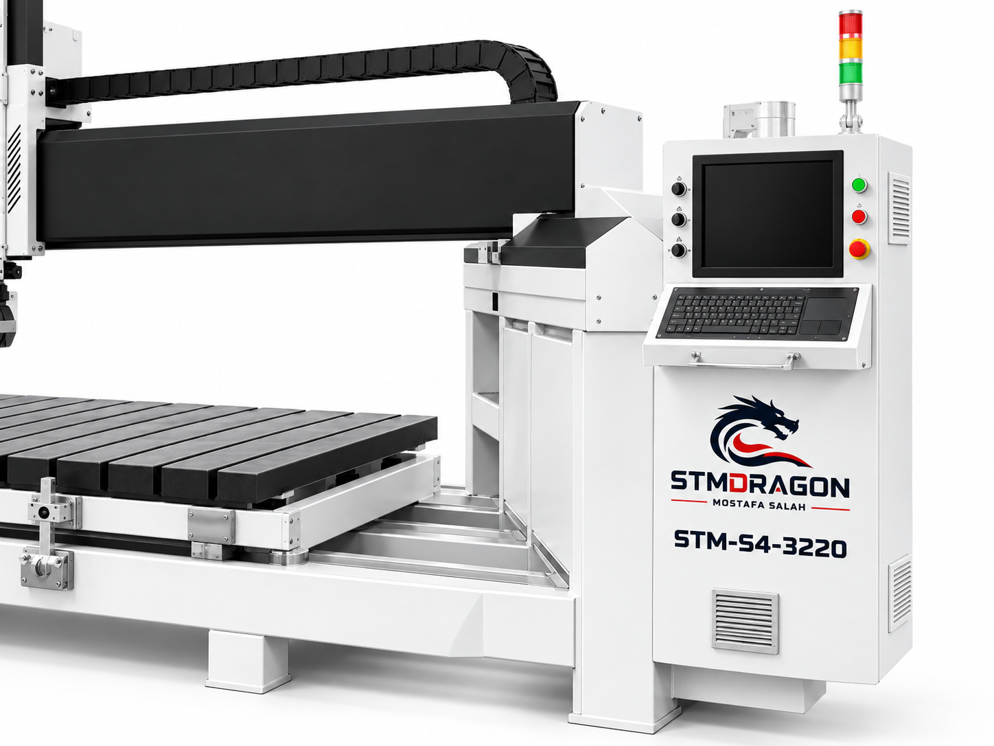 STMDRAGON STM-S4-3220 4 Axis CNC Bridge Saw Machine - Image 3